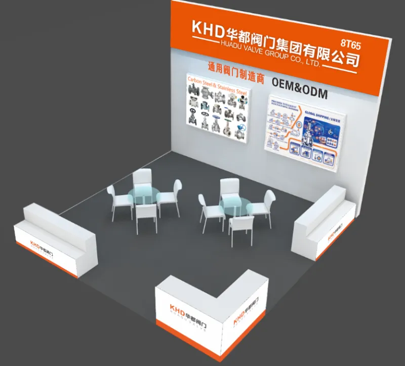 Var träffar man Huadu Valve Group (KHD) i oktober 2026? Zhejiang Int'l Valve Fair, monter 8T65